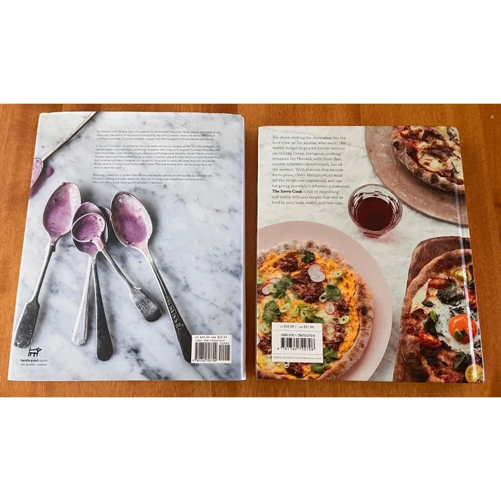 Izy Hossack Cookbook Lot of 2 HC Top With Cinnamon & The Savvy Cook